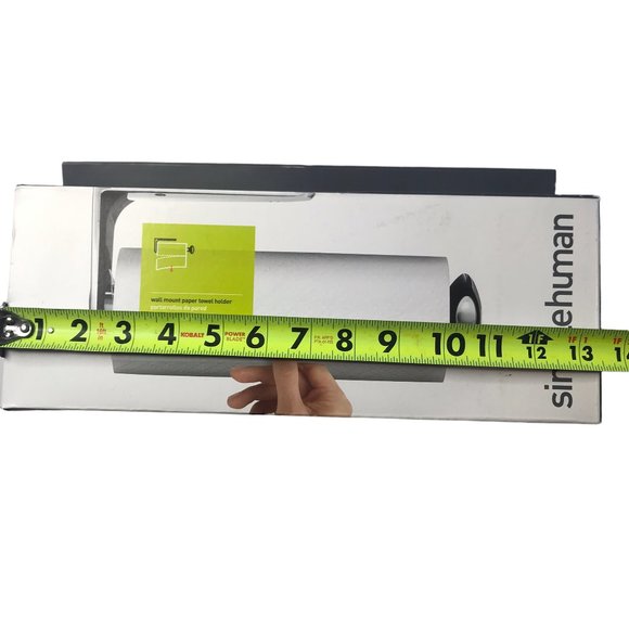 NEW Simple Human Paper Towel Holder, Steel, Wall-Mounted SimpleHuman - Picture 5 of 13